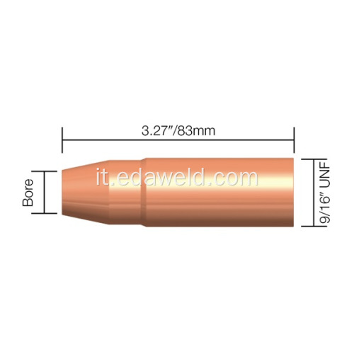 TWECO # 3 Style MIG 13mm Sonda a gas